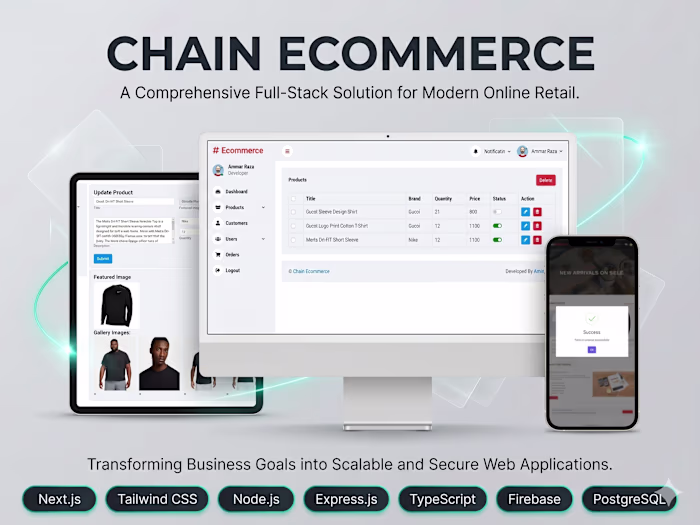 Full-Stack E-Commerce Web | React,