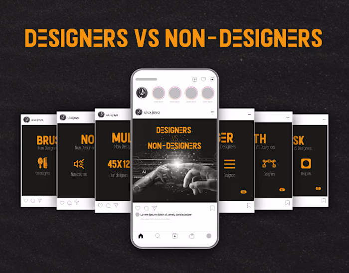 Carousel, Designers Vs Non-Designers on Behance