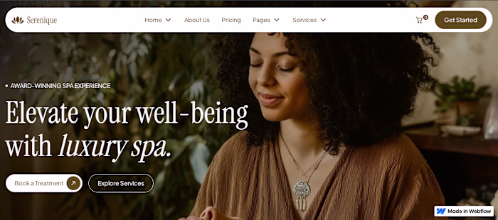 Serenique Wellness Website Development