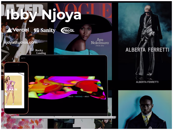 Interactive Website for Artist, Ibby Njoya