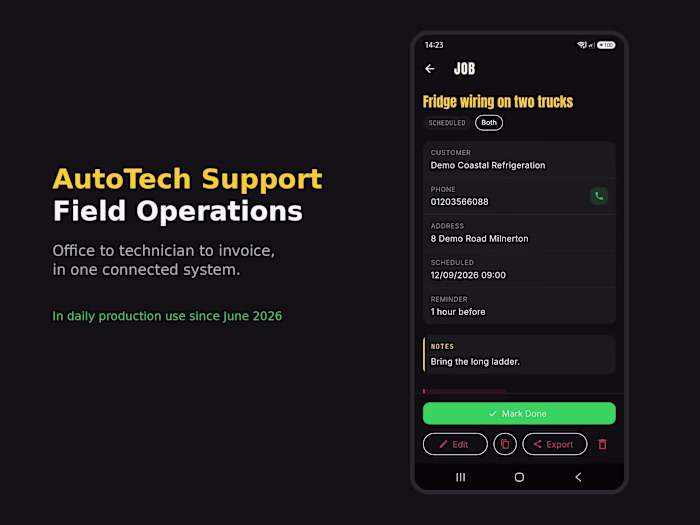 AutoTech Support: Field Operations System