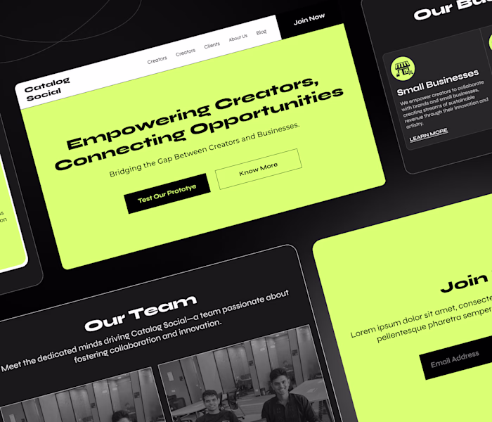 Social Network Landing Page Redesign on Behance