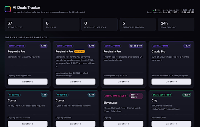 AI Deals Tracker