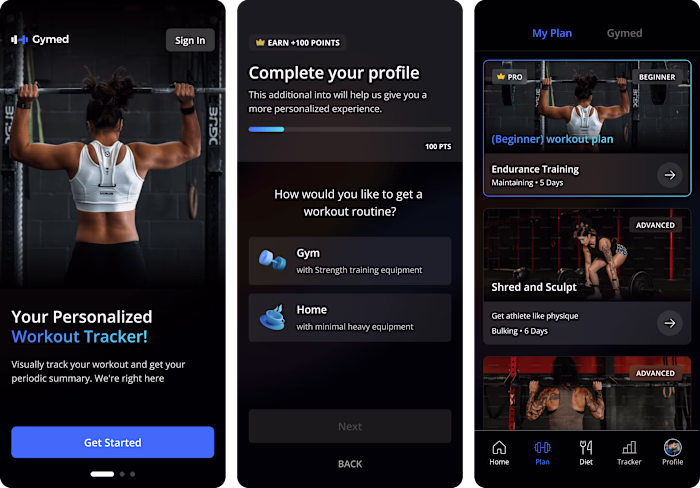 Gymed - A Comprehensive Fitness App