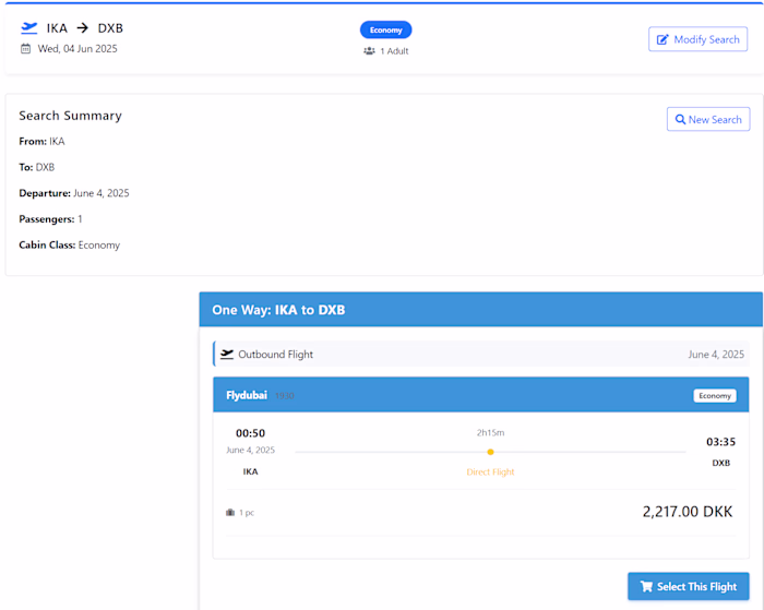 Flight Plugin for wordpress
