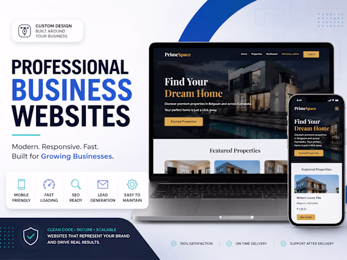 Get a professional website for your business!