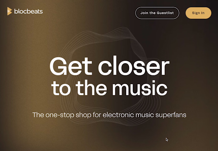 Blocbeats Landing Page
