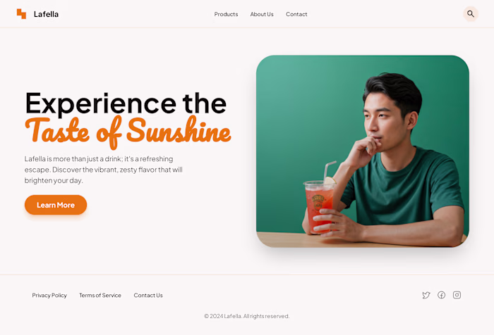 Lafella – Taste of Sunshine ☀️ A refreshing web experience I...