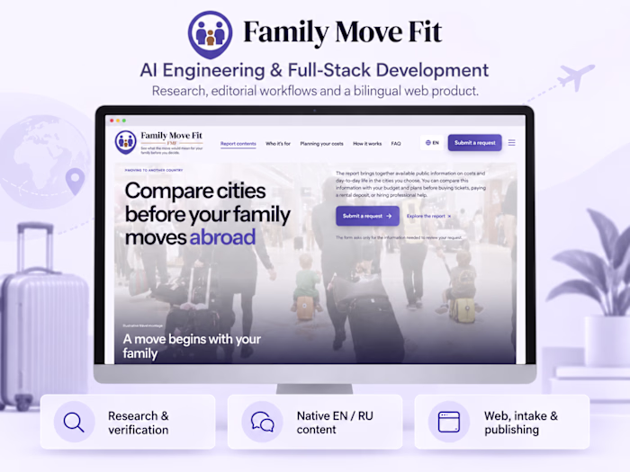 Family Move Fit - AI Engineering & Full-Stack Ecosystem