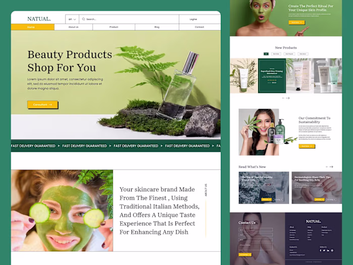 Netual - Skincare Brand Landing