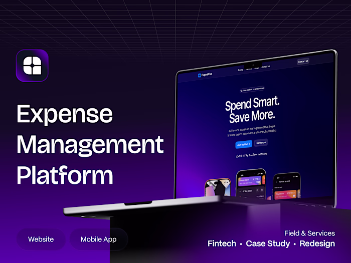 ExpenWise | Finance Management Website & App Design (Framer)