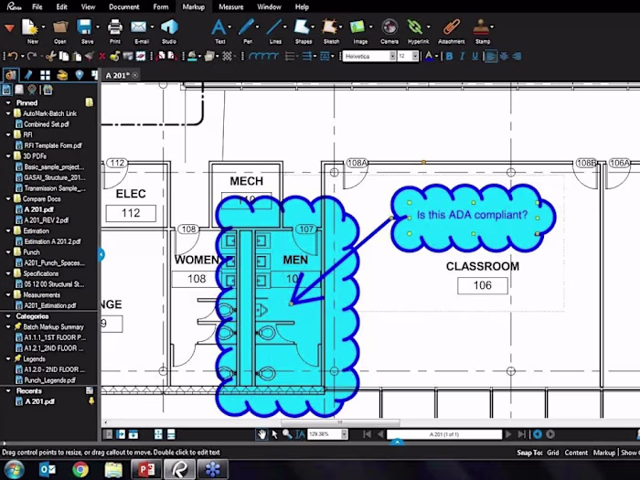 Cost Estimation for Construction Projects: bluebeam