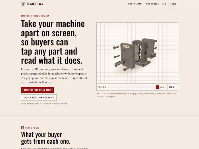 Teardown: the studio site