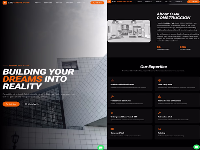 Built a modern, responsive website