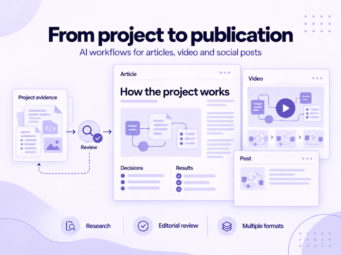 From Real Projects to Articles, Videos, and Social Posts