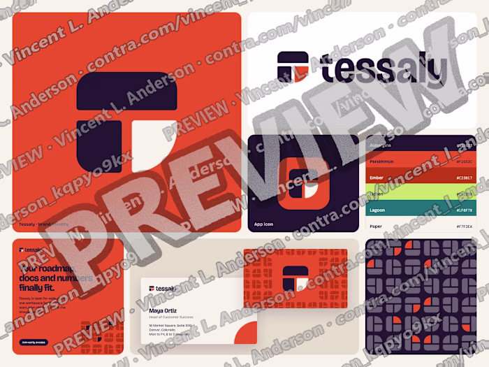 Tessaly: SaaS brand identity, logo system and guidelines