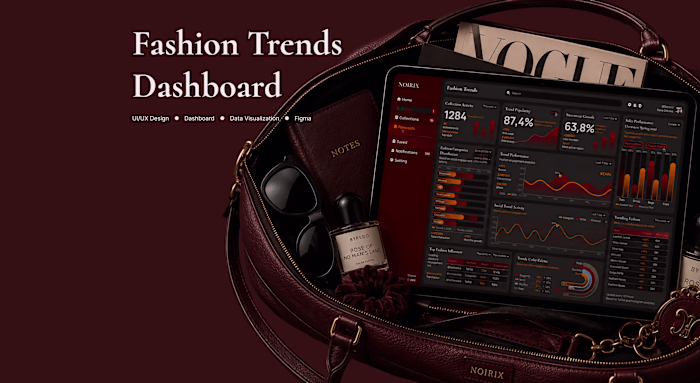 Fashion Trends Dashboard - NOIRIX