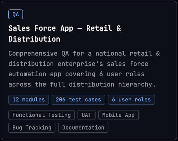 Sales Force App - Manual