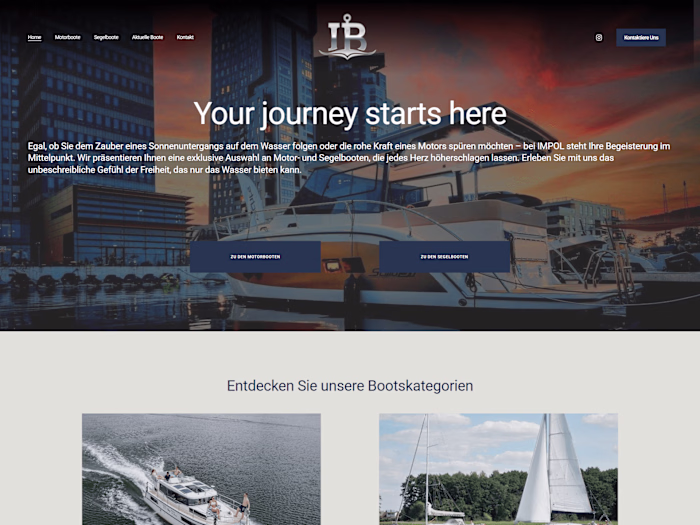 Impol Boote | Squarespace Web Design