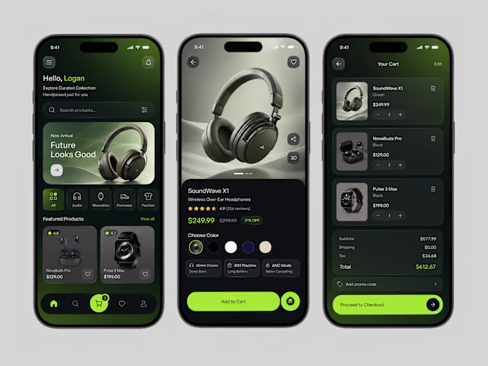 Premium Headphone E-Commerce App –
