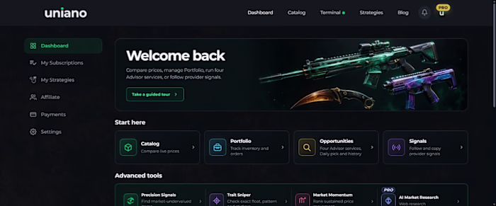 Uniano — Market Intelligence & Automation Platform