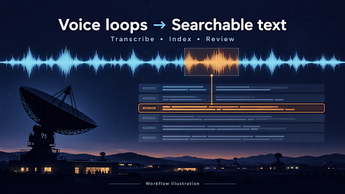 Searchable Speech for Spacecraft Operations