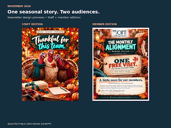 November 2026 | Staff & Member Newsletter Design