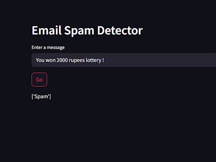 Email Spam Detection Using Machine Learning