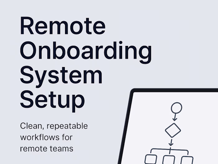 Remote Onboarding Experience for SaaS Company