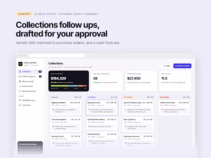 Concept: an AI back office