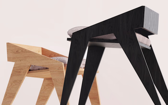 Plywood chair for IKEA