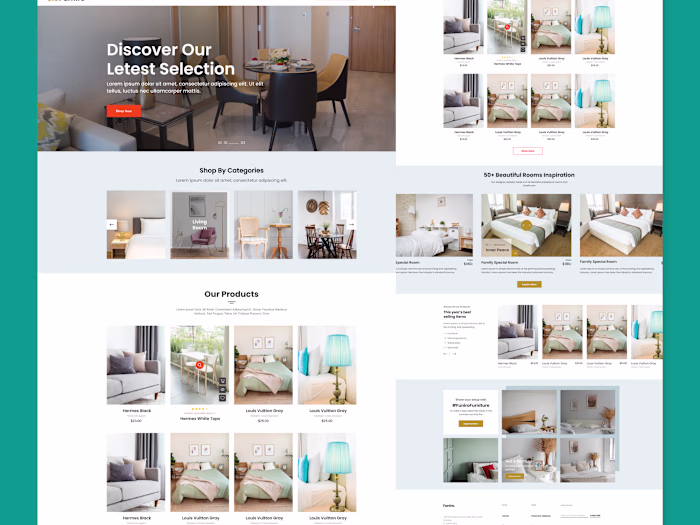 eCommerce Web and App design