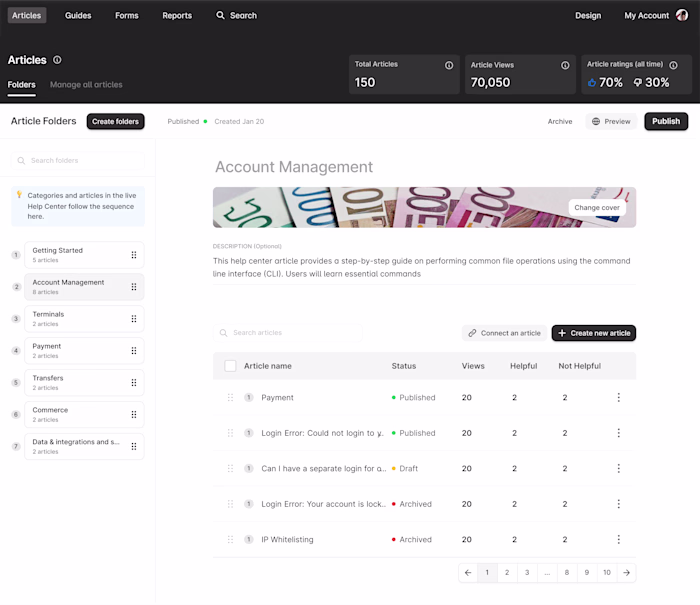 Designing a SaaS for product documentation