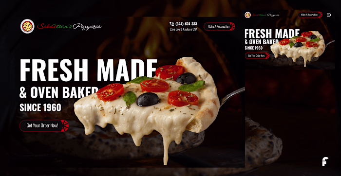 Sebastian's Pizzeria Web Design