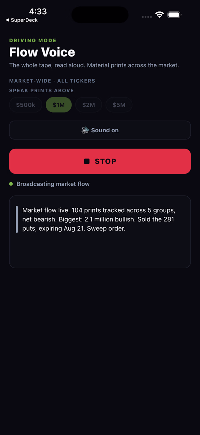 Flow Voice - real-time audio app, iOS & Android