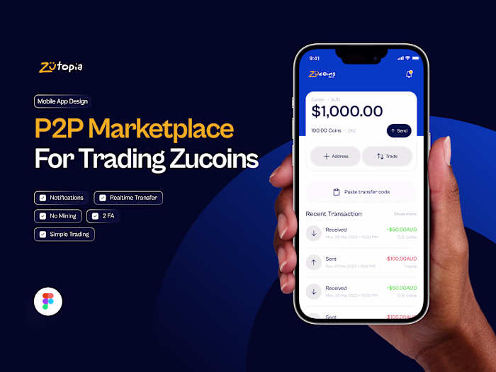 Zucoins P2P Marketplace Development