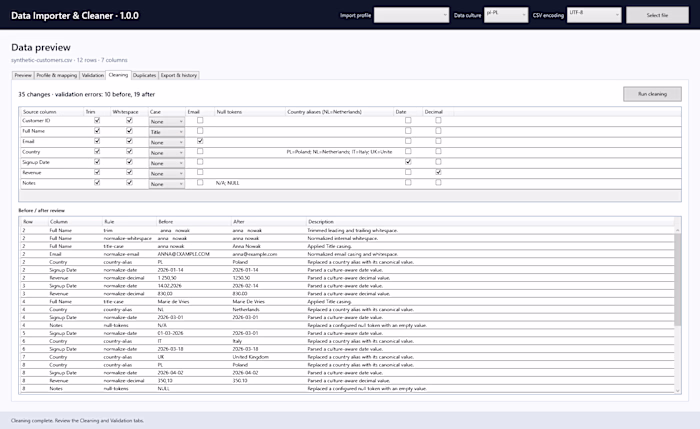 New portfolio project: Data Importer