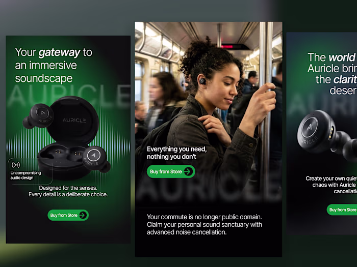Auricle, Premium Social Media Campaign
Designed