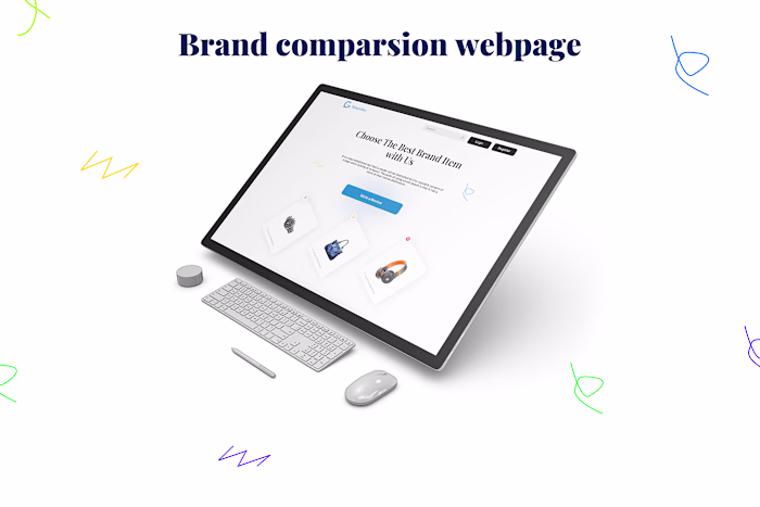 Brand comparsion webpage (Helps To Choose Best ) :: Behance