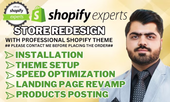 I will redesign shopify store revamp website revamp dropshipping