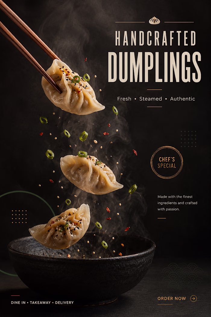 Designed a premium food advertising