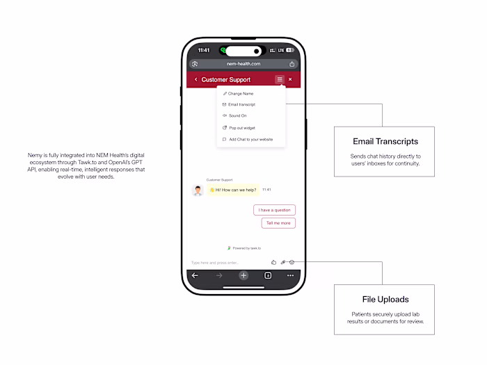 Redefining Healthcare Support with AI