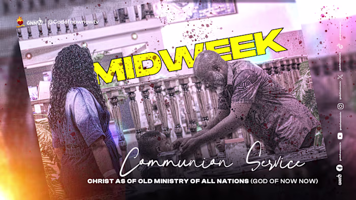 Communion Service Youtube Thumbnail for Live Service