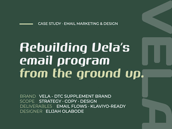 Rebuilding Vela's email program from the ground up.