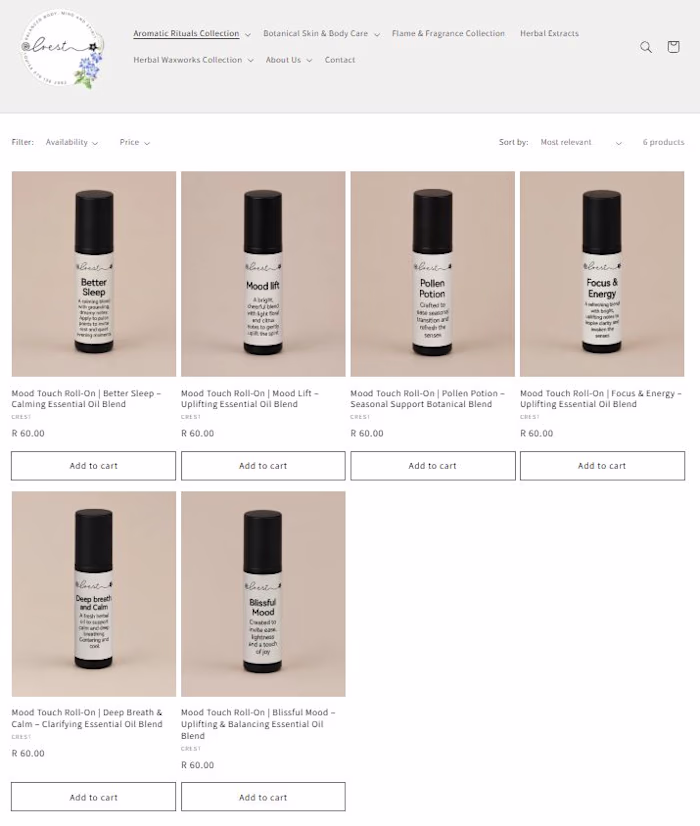 Shopify Store Setup, Product Catalogue