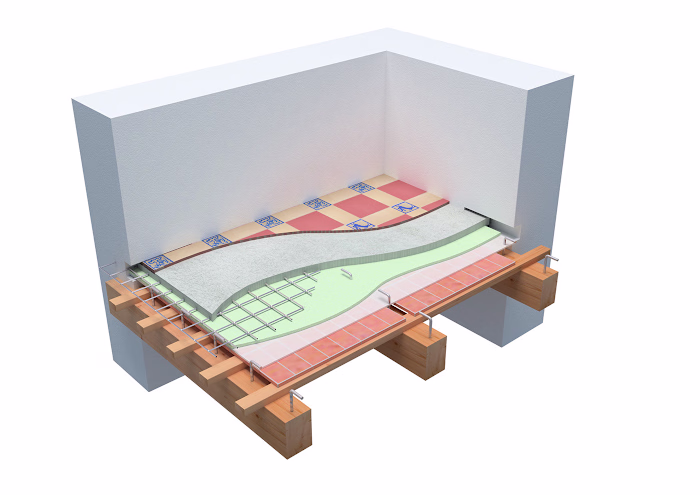 Flooring restoration 3D image