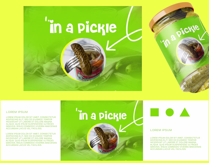 in A pickle packaging design