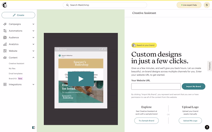 MailChimp Creative Assistant