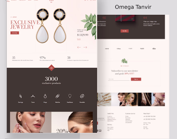 Jewelry Shop Design using WordPress