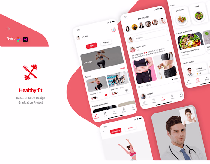 Healthy Fit App (UI UX Case Study) :: Behance